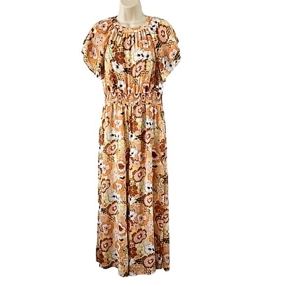 Melloday Women's Floral Print Wide Leg Jumpsuit - Size Small NWOT - Picture 2 of 7